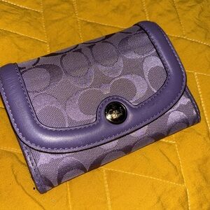 Coach purple wallet